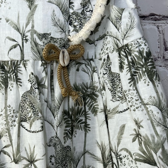 PAZ RODRIGUEZ GREEN SAFARI DRESS SPANISH MODA. - Picture 5 of 8